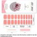 Foyute Semi Cured Gel Nail Strips 20 Pcs Soft Self-Adhesive Gel Nail Polish Wraps Sticker for Salon-Quality Manicure Set Long Lasting Easy to Apply & Remove Nail File & Wooden Stick (Tangerine) - Buy Online on SooperMarket.com