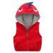 Baby Hooded Gilets Kids Vest Boys Girls Waistcoat Toddler Warm Coat Sleeveless Cute Zipper Jackets Cardigan Outerwear 5-6 Years/3'9"-4'3"/44-55lb Red