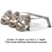 PetFusion Elevated Dog and Cat Bowls - Premium Anodized Aluminum Feeder with US Food Grade Stainless Steel Raised Bowls (Short 4 Metallic Gray) - Buy Online on SooperMarket.com