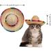 1 PCS Pet Straw Hat Funny Mini Mexican Hats Mexican Sombrero Cap Dog Sombrero Hat for Fiesta Carnival Mexican Theme Party Decorations Dogs Cats Party Favors - Buy Online on SooperMarket.com