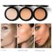 3 Colors Pressed Powder | Waterproof Oil Control | Whitening Face Foundation | For All Skin Tones (2#) - Buy Online on SooperMarket.com