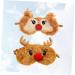 Shop NOLITOY 4 Pcs Animal Eye Masks | Plush Rudolph Eye Cover for Travel & Sleep | Soft Blindfolds for Comfort & Style - Buy Online on SooperMarket.com