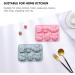 Alipis 2 Pcs Baking Cake Mold Roasting Pan Baking Pans Ice Cube Lollipop Molds Silicone Mold Tool Household 19.9x13.8cm Blue - Buy Online on SooperMarket.com