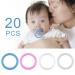 20 Pieces Transparent Silicone Pacifier Chain O-Rings for Infants - Ideal Clips & Holders for Baby Showers & Birthday Gifts - Buy Online on SooperMarket.com
