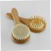 Organic Bamboo Baby Hairbrush Set for Natural Hair Care - Wooden Comb and Soft Wool Bristles for Infant Scalp and Toddler Bathing Essentials - Buy Online on SooperMarket.com