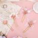 IYOU Flower Girl Headpiece Pink Floral Hair Pins Communion Bridal Wedding Hair Accessories for Girls - Buy Online on SooperMarket.com