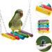Yorgewd 8-Pack Bird Toys Parrots Cage Toys Hanging Swing Shredding Chewing Perches Parrot Toy Parrot Bite Toy for Budgie Cockatiels Conures Finches Small Parakeets - Buy Online on SooperMarket.com