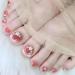 Decorative nail pieces pure desire to wear nail pieces toenails and toenails French nail pieces flowers and fake toenails.
