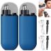 LONGLUAN Gelmalls Nose Trimmer Portable Nose Hair Trimmer Painless & Precision 2024 New Rechargeable Portable Nose Hair Trimmer Washabl Easy Cleansing Nose Hair Trimmer for Travel (2Pcs-Blue)