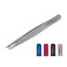 Faude combination tweezers - pointed tweezers for splinters and eyebrow tweezers for ingrown and fine hairs in one (stainless steel)