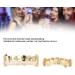 Brass Galvanized Messing Teeth Set - Hip-Hop Props & Halloween Accessories | Two-Color Decoration - Buy Online on SooperMarket.com