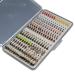 N/P 133pcs/Set Ultra-Thin Portable Nymph Scud Midge Flies Kit Assortment with Box Trout Fishing Fly Lures Multicolor