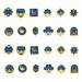 24 Pcs Eid Mubarak Cupcake Topper Eid Cupcake Topper Ramadan Paper Cake Decorating Kits Islamic Muslim Eid Decorations Party Supplies