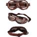 Peicees Vintage Aviator Hat and Goggles Set - Khaki Hat with Fur Ear Flaps for Men and Women - Buy Online on SooperMarket.com