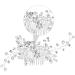 Mikinona 1 PC Piece Pearl Comb Wedding Hair Comb Bridal Hair Comb Wedding Headdress Wedding Hair Headdress - Buy Online on SooperMarket.com