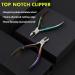 BEZOX Portable Nail Clipper - Surgical Stainless Steel Toenail Clippers for Thick Nails - Rainbow Finish - Buy Online on SooperMarket.com