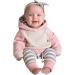 Toddler Hooded Sweatshirt & Pants Set - Pink Stripe | 3-6 Months - Buy Online on SooperMarket.com
