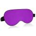 Haskirky Light Blocking Eye Mask Breathable and Adjustable Adult Men and Women Travel on Business Trips Yoga Meditation Light Smooth Comfortable Eye Mask Office Deep Sleep Goodies Pure Purple