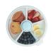 GoBe Kids Large Snack Spinner Bundle with Hand Strap and Sticker Sheet - Reusable Snack Container with 4 Compartment Dispenser & Sliding Door | BPA and PVC Free | Dishwasher Safe | No Spill Leakproof