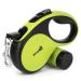 Pecute dog leash 3m roller linen for dogs with feces bag holder 360 hazardous linen extension anti-slip handle and quick brake button suitable for dogs up to 15kg weight with fecal bag holder 3M |15 kg max