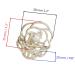 TANG SONG 4PCS Flower Style Metal Hair Claw Clips Set for Women - Silver, Gold, Rose Gold, Black - Hair Catch Barrette Jaw Clamp for Half Bun Hairpins - Ideal for Thin Hair - Floral Design - Buy Online on SooperMarket.com