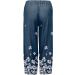 Women's Casual Cotton Linen Palazzo Pants with Pockets - Navy, X-Large - Buy Online on SooperMarket.com