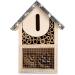 Navaris Wooden Insect Hotel - Natural Wood Garden Shelter for Bees, Butterflies, Ladybirds - 15 x 8 x 20 cm - Buy Online on SooperMarket.com