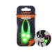 Laroo safety LED light band for dogs cats LED light flashing light with Velcro fastener easy to attach to the collar and dishes waterproof bright outdoor sports green flashing light