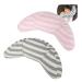 Car Seat Belt Cover for Kids Soft Comfort Seat Belt Shoulder Pad Safety Shoulder Strap Cushion Shoulder Protector Travel Pillow Head Neck Support Universal Fit Car Accessories for Children Boys Girls 1pc Grey Stripe + 1pc Pink Stripe