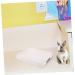 HAPINARY Box Hamster Toilet Bunny Supplies Bunny Pet Toilet Rabbit Training Potty Plastic Pet Toilet Bunny Trainer Toilet Bunny Clean Equipment -Fall Bunny Potty Small Pet Cage Supply 24.5X19.5X3CM White - Buy Online on SooperMarket.com