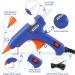 ZFYOUNG Mini Hot Glue Gun Set - 10 Glue Sticks Included | 20w Blue Hot Glue Gun for Quick Repairs, Artist DIY Art, and Home Projects - Buy Online on SooperMarket.com