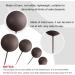 Astaron 32-Piece Tortendeko Balls Cake Topper | Mini-Balloons Rabbit Decor for Wedding Baby and Birthday Parties - Brown & Gold - Buy Online on SooperMarket.com