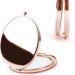 Dynippy Round Rose Gold Compact Mirror - Double-Sided Magnification for Woman, Mother, Kids - Portable Hand Mirror - Great Gift (Eiffel Tower) - Buy Online on SooperMarket.com