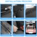 Adiwo Car Organiser - PU Leather Car Seat Storage Organizer for Front Seats - Durable Hanging Bag for Automotive Consoles - Pink - Buy Online on SooperMarket.com