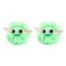 Star Wars The Mandalorian Grogu 2 Piece Loofah Set Kids Bath & Shower Baby Yoda Body Scrubber Sponge Green - Mandalorian