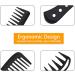 4 Pcs Wide Tooth Comb Professional Hair Comb Set Large Tooth Curl Comb Shark Teeth Black Styling Comb for Parting Teasing Styling Curly Hair Women Men - Buy Online on SooperMarket.com