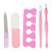 Manicure Pedicure Grooming Kit | Pedicure 5 Piece Manicure Tool Set | Safe Manicure for Proms Travel Parties and Dating