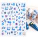 Flowornament 3D Nail Stickers - 5 Sheets Decals for Nail Art | Designer Flower Nail Design - Buy Online on SooperMarket.com