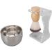 Topyond 3-Part Men's Shaving Set | Acrylic Brush Holder Gentle Nylon Bristles & Soap Shell | Premium Shaving Brush & Bowl Set - Buy Online on SooperMarket.com