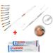 Buy GEHWOL Nail Mass Set - Size 4 Gel Brush & 9 Replacement Heads + Kosmetex Double Gel Spatula 14cm for Gel Modelling | International Shipping - Buy Online on SooperMarket.com