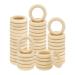 20PCS Natural Wood Rings for Crafts  Macrame Rings for DIY  Wooden Rings Without Paint  Pendant Connectors 55mm/2.2inch