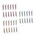 WOONEKY 18 Pairs Anti Sweat Eyeliner Stickers Adhesive Eye Line Sticker Eyeliner Decal Men Eyeliner Sticker