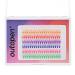 Outopen 14MM Colored Cluster Lash Extensions - 140 PCS C Curl Wispy Natural Eyelashes - DIY Reusable 7 Color Mix - Buy Online on SooperMarket.com