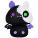 Mewaii 8'' Soft Skeleton Bat Mushroom Pillow Stuffed Animal Plush Plushie Squishy Toy - Cuddly Black Plush for Kids Skeleton Bat 8 Inch