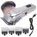 Professional Hair Clippers Kit with LCD Display - Rechargeable Stainless Steel Beard & Mustache Trimmer for Men | Grooming Salon Essentials - Buy Online on SooperMarket.com