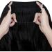 OMGREAT Halo Hair Extension - Invisible Secret Wire Dark Black Curly Wavy Hairpiece 20 inch - Buy Online on SooperMarket.com