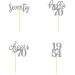 70th Birthday Cupcake Toppers - 24pcs Glitter Decorations for 1954 Themed Parties | Silver Cake Accessories - Buy Online on SooperMarket.com