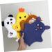 NOLITOY 4pcs Animal Shaped Exfoliating Bath Loofahs & Wash Mitts - Soft Polyester Shower Sponges for Kids - Gentle Body Massage & Cleansing - Buy Online on SooperMarket.com
