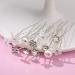 AUXSOUL Bridal Hair Pins - Crystal Pearl U-Shaped Diamond Clips for Wedding - 30Pcs (6 Styles) - Buy Online on SooperMarket.com