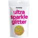 Hemway Premium Ultra Sparkle Glitter 100g / 3.5oz Multi Purpose Metallic Flake for Arts Crafts Nails Cosmetics Resin Festival Face Hair - Shaped (1/8 0.125 3mm) - Gold Holographic Fibre